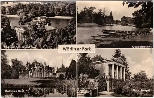Oranienbaum Wörlitz Park Schloss Gondelstation, Gotisches Haus Flora-Tempel 195
