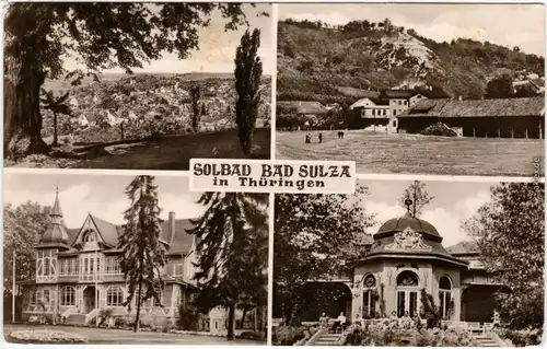 Bad Sulza Solbad 4-Bild Foto Ansichtskarte  1958