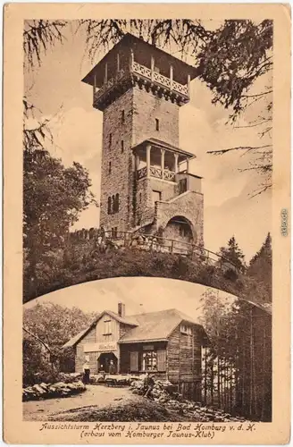 Bad Homburg vor der Höhe Herzbergturm  Restaurant 1924