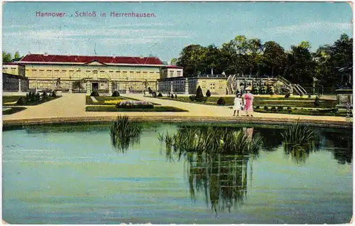 Ansichtskarte Herrenhausen Hannover Schloss 1912