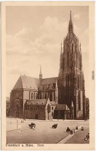 Frankfurt am Main Dom Ansichtskarte 1922