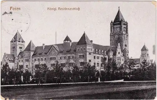 Posen Poznań Königl. Residenzschloss Wielkopolskie 1915