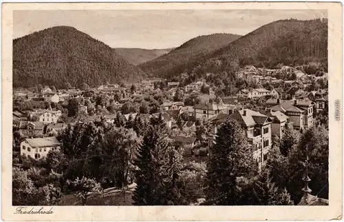 Friedrichroda Blick auf die Stadt Ansichtskarte 1925