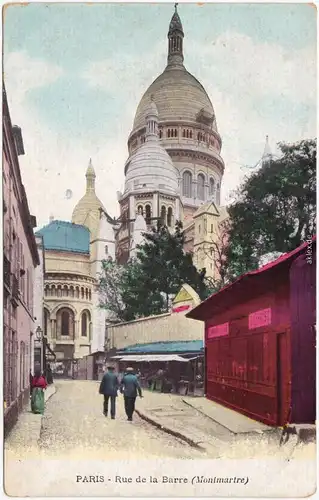 Ansichtskarte CPA Montmartre  Paris Rue de la Barre - Kiosk 1914