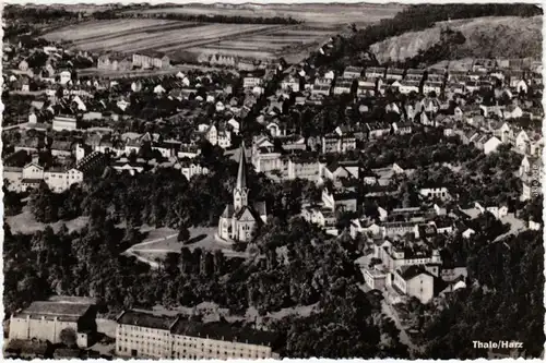 Thale (Harz) Blick auf die Stadt Foto Ansichtskarte  1959