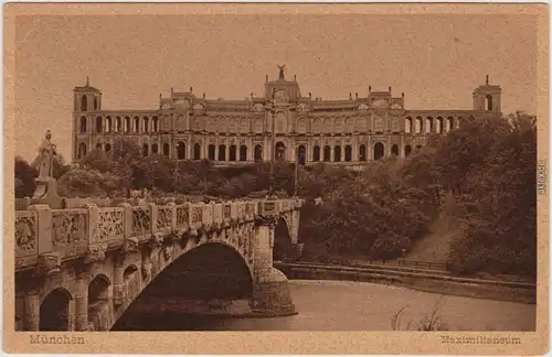 Haidhausen München Maximilianeum - Brücke 1926