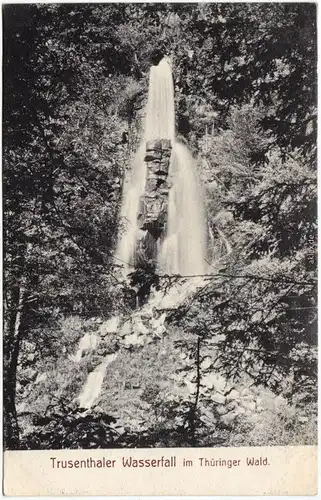 Brotterode Trusentahaler Wasserfall Ansichtskarte  1909