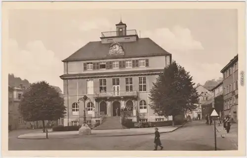 Glashütte Fachschule, Feinmechanik und Uhrentechnik Erzgebirge Fotokarte 1956