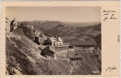 Bayrischzell Wendelsteinhaus Foto Ansichtskarte  1932