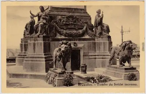 Brüssel Bruxelles Tombe du Soldat inconnu CPA  1935