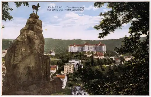 Karlsbad Karlovy Vary Hirschsprung Hotel Imperal 1918 