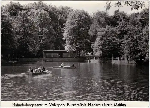 Gohlis Niederau Naherholungszentrum Volkspark Buschmühle 1970