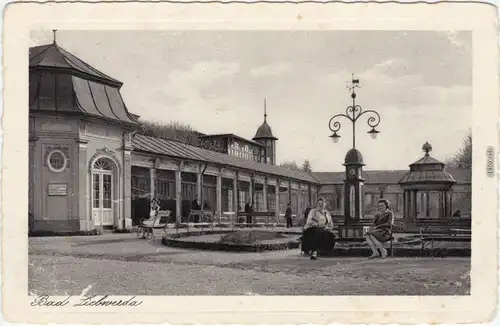 Bad Liebwerda Lázně Libverda Partie am Kurplatz 1929 