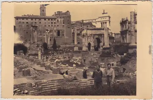 Rom Roma Partie am Fprum (Privatfotokarte) Postcard  1932