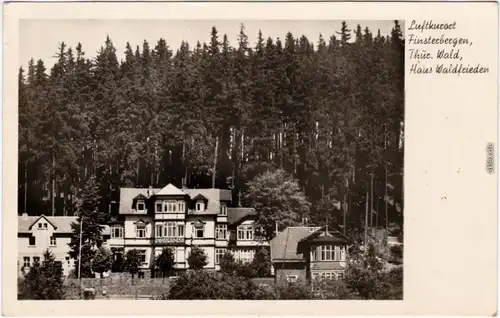 Ansichtskarte Finsterbergen Friedrichroda Haus Waldfrieden 1954