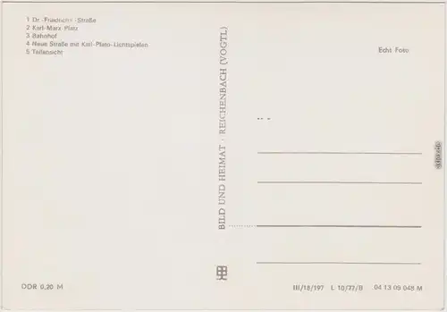 Mügeln Leipzig Dr-Friedrichs-Str, Karl-Marx-Platz, Bahnhof Lichtspiele 1977