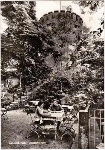 Biesnitz Görlitz Zgorzelec Restauration am Aussichtsturm, Landeskrone 1974