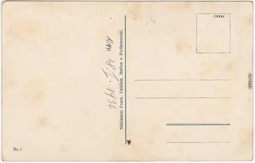 Horschitz Hořice v Podkrkonoší Ansichten b Königgrätz  1936