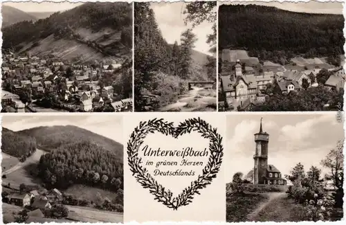 Unterweißbach Mehrbild  Foto Ansichtskarte  1959