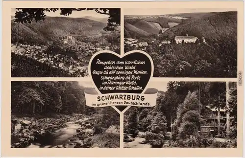 Schwarzburg Panorama-Ansichten 4Bild 1958
