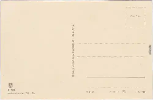 Schwarzburg Panorama-Ansichten 4Bild 1958