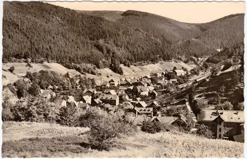 Unterweißbach Panorama  Foto Ansichtskarte  1959