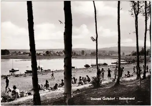 Quitzdorf am See  Stausee Quitzdorf, Badestrand  b Bautzen 1979