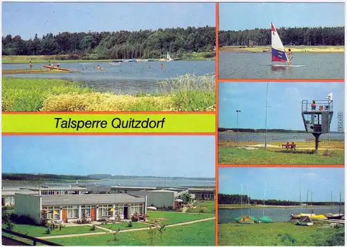Quitzdorf am See  Talsperre, Bungalowsiedlung Segelboothafen  b Bautzen  1984