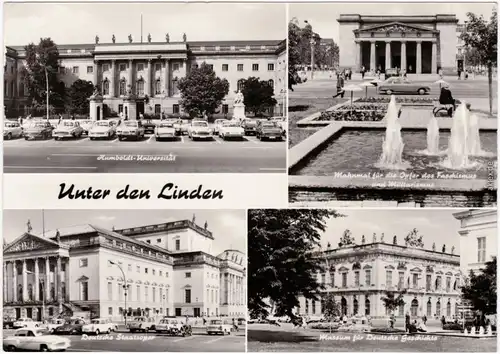 Mitte Berlin 4 Bild:  Unter den Linden - belebt Ansichtskarte  1972