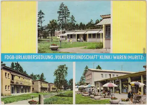 Ansichtskarte Klink (Müritz) Urlaubersiedlung "Völkerfreundschaft" 3 Bild 1965