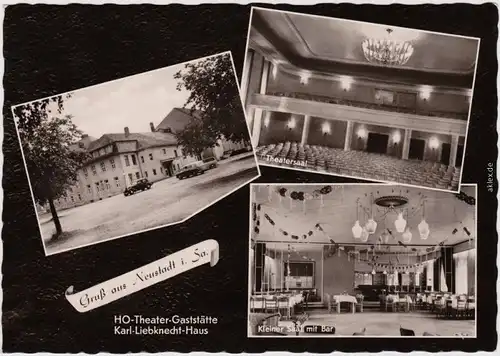 Neustadt  (Sachsen) HO-Theater-Gaststätte, Karl Liebknecht Haus 1961 