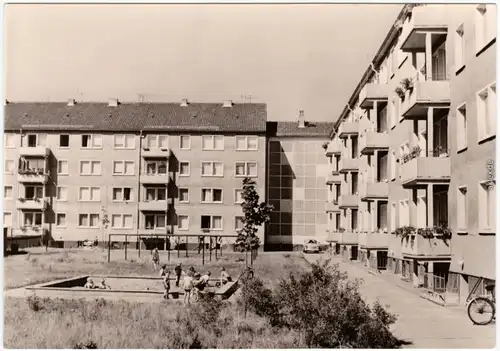 Elsterwerda Wikow Pappelweg - Schulstraße  Foto Ansichtskarte  1973