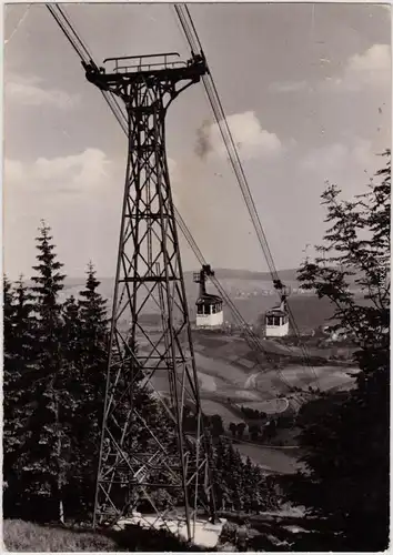 Oberwiesenthal Fichtelberg - Schwebebahn  Erzgebirge Foto Ansichtskarte 1963