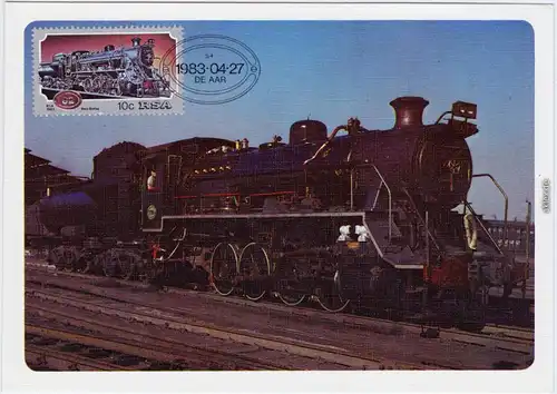Dampflokomotive (Sondermarke) - Südafrika Southafrica Vintage Postcard 1983