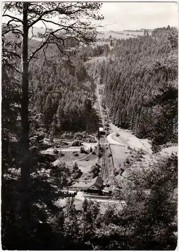 Lichtenhain Foto Ansichtskarte Bergbahn-Oberweißbach Bergbahn 1979