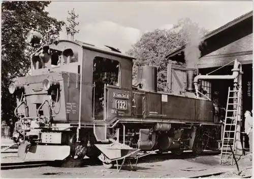 Radeburg Lokschuppen in Radeburg  Radebeul Ost 1978