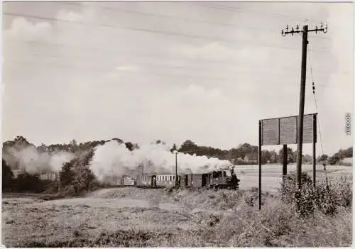 Friedewald-Moritzburg Traditionabahn Radebeul Ost - kurz vor Bahnhof Friedewald 1978