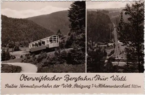 Lichtenhain Bergbahn Oberweißbach Oberweißbacher Bergbahn 2 Bild 1961