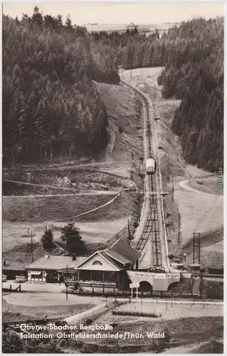 Lichtenhain Bergbahn-Oberweißbach Bergbahn, Talstation Obstfelderschmiede 1968