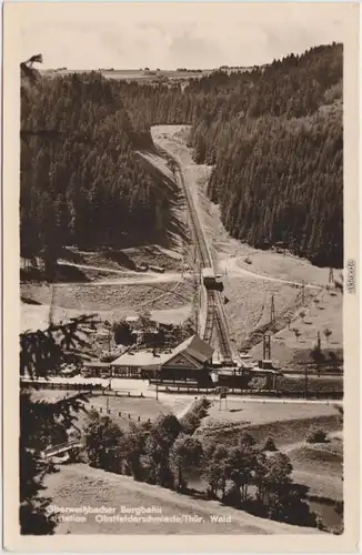 Lichtenhain Bergbahn-Oberweißbach Bergbahn Talstation Obstfelderschmiede 1956