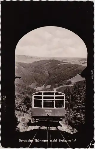 Lichtenhain Bergbahn-Oberweißbach Bergbahn Thüringer Wald Steigung 1:4 1962