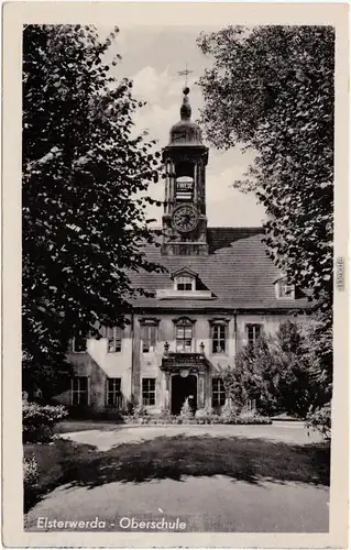 Ansichtskarte Elsterwerda Wikow Oberschule (ehemaliges Schloß) 1965