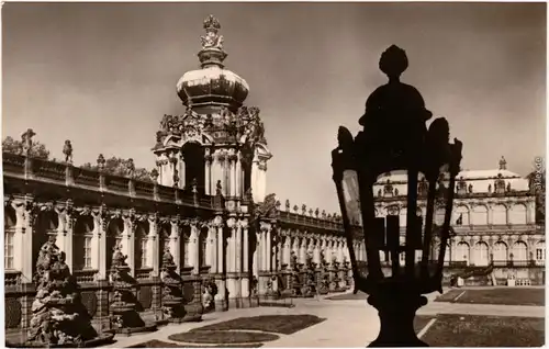 Innere Altstast Ansichtkarte Dresden Drježdźany Zwingerhof 1970