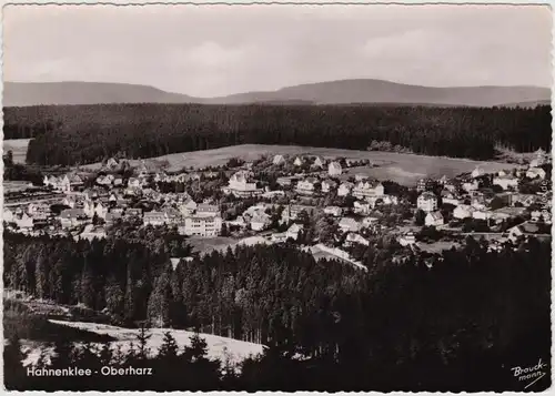 Foto Ansichtskarte Hahnenklee Bockswiese-Goslar Panorama 1955