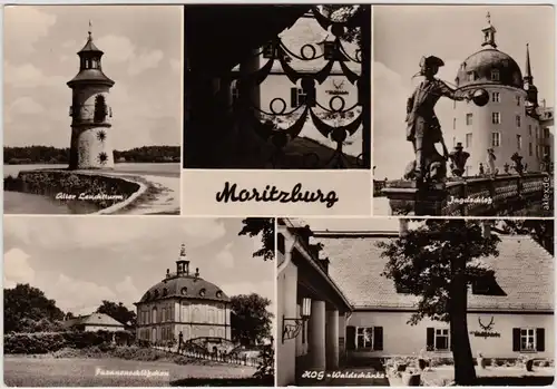 Moritzburg Schloss, Leuchtturm, Fasanenschlößchen, HOG-Waldschänke 1976