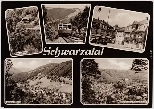 Unterweißbach Bergbahn, Schweizerhaus  Blankenburg,   Schwarzburg 1966