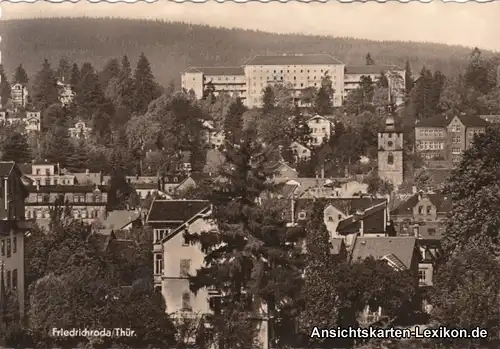 Friedrichroda Panorama Foto Ansichtskarte 1965