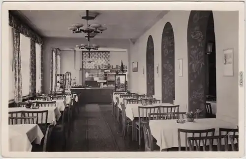 Rudolstadt innenansicht  - Theater-Cafe Foto Ansichtskarte 1955