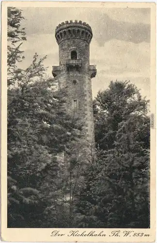 Ilmenau Kickelhahn Ansichtskarte 1930