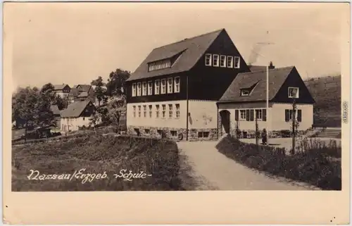 Nassau (Erzgebirge) Schule Foto Ansichtskarte  1954